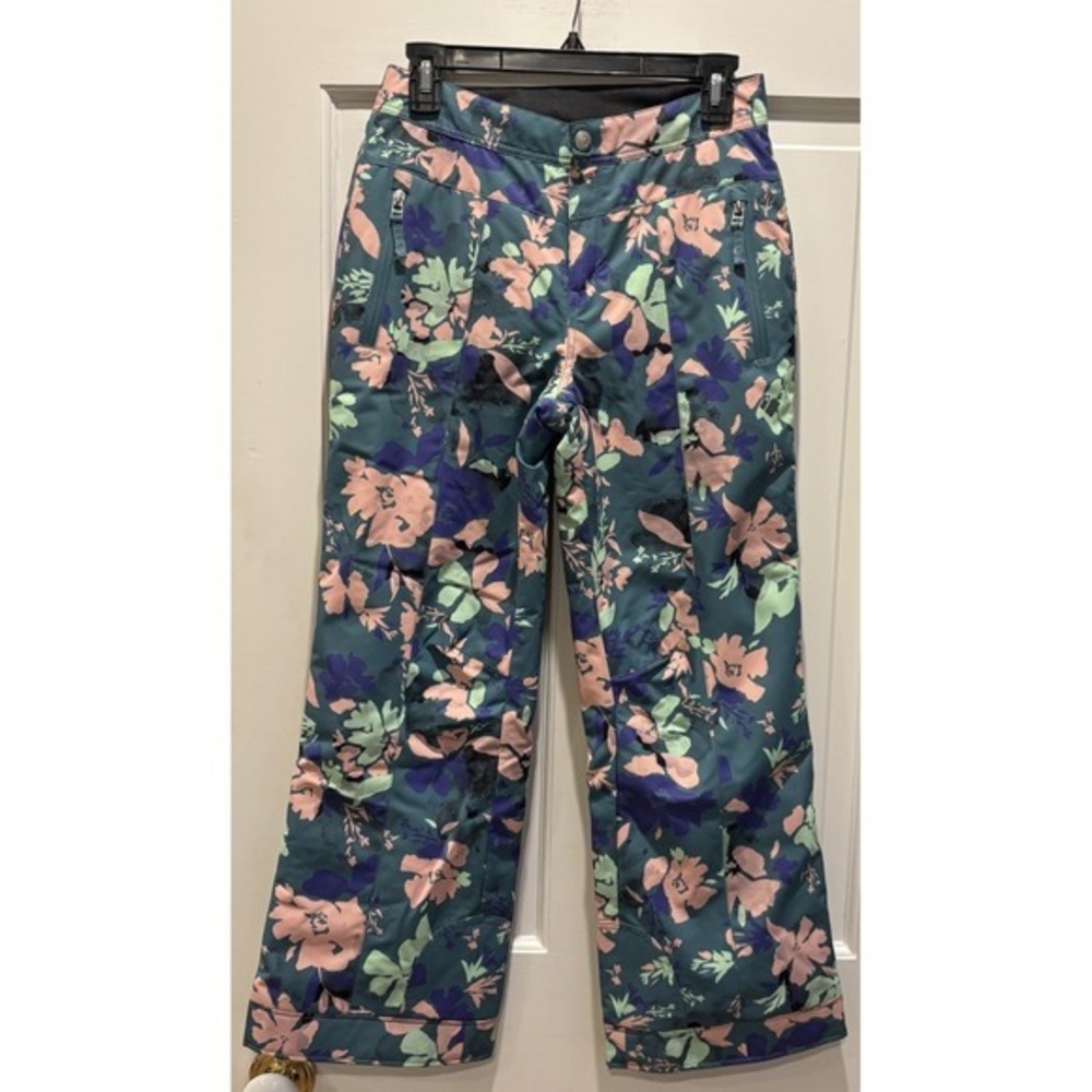 Obermeyer Teen L‎ 14-16 Brooke Pant Ski/Snow Tropicamo Floral Print